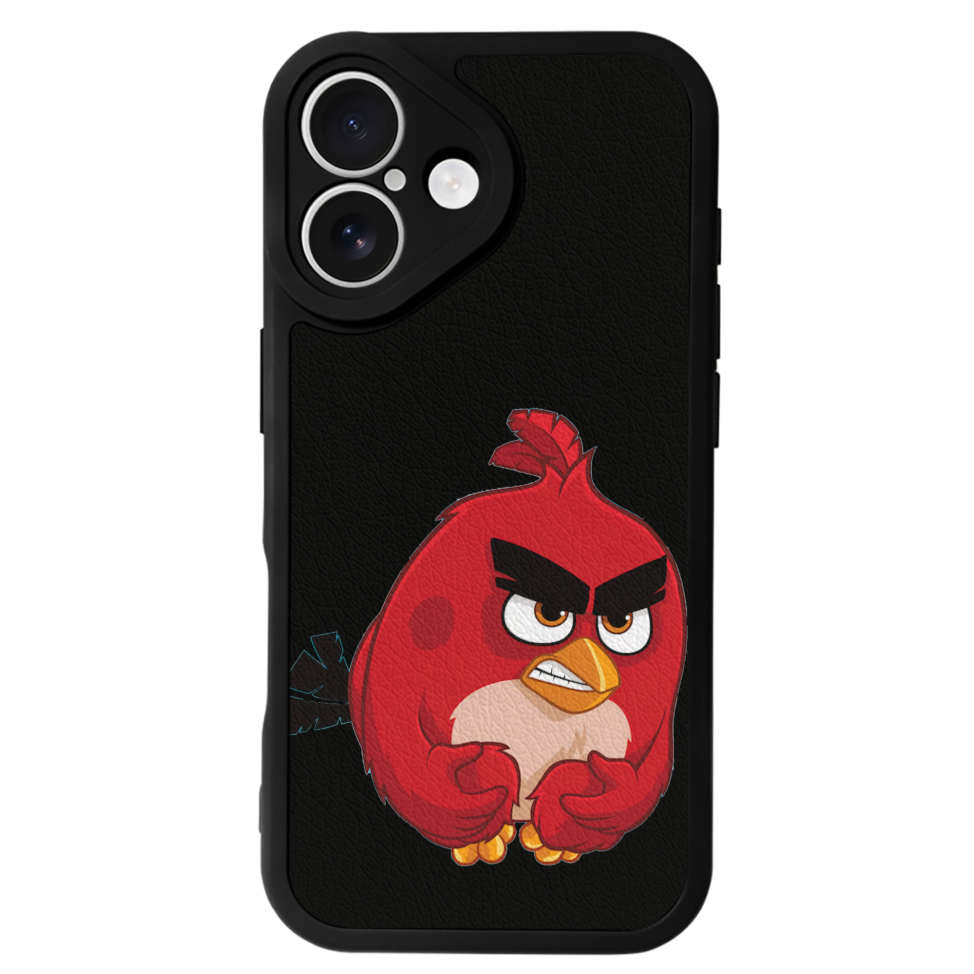 （画像用） Angry Birds アングリーバード 【iPhone 16シリーズ対応】シリコンスマホケース（レザー調） 材質：シリコン